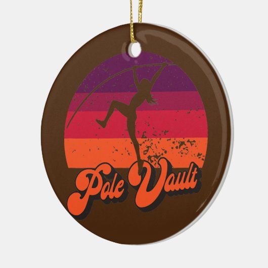 Pole Vault Fun Vaulting for Girl Vaulters Keramisch Ornament (Links)