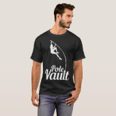 Pole Vault High Jump Bar Jump Athlet Bar Jumper T-shirt (Voorkant volledig)