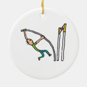 Pole Vault Keramisch Ornament (Achterkant)
