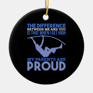Pole Vault - Mijn ouders zijn trots Keramisch Ornament