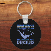 Pole Vault - Mijn ouders zijn trots Sleutelhanger (Voorkant)