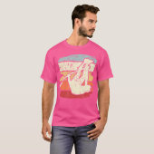 Pole Vault Pole Vaulting 60S 70S Style Retro Pole T-shirt (Voorkant volledig)