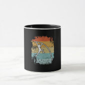 Pole Vault Pole Vaulting Retro Mok (Midden)