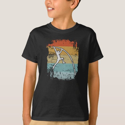 Pole Vault Pole Vaulting Retro T-shirt (Voorkant)