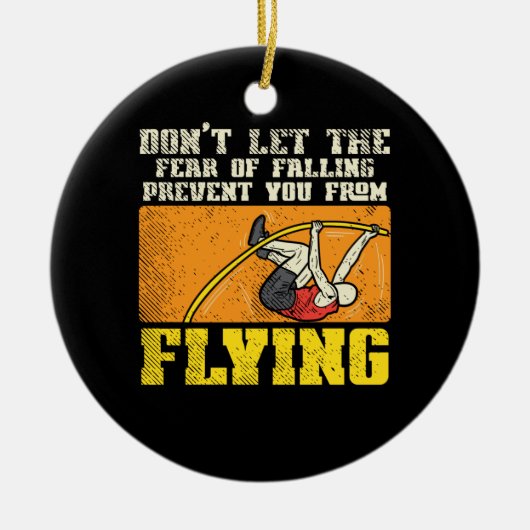 Pole Vault-pool vaulting Keramisch Ornament (Voorkant)