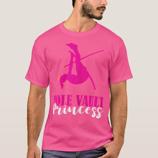 Pole Vault Princess Crown Pole Vaulting High Jumpi T-shirt (Voorkant)