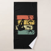 Pole Vault Retro Badhanddoek (Badhanddoek)