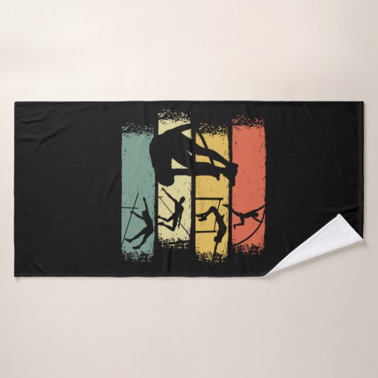 Pole Vault Retro Badhanddoek (Badhanddoek)