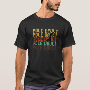 Pole Vault Retro Colors Pole Vauling T-shirt