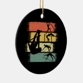 Pole Vault Retro  Keramisch Ornament (Rechts)