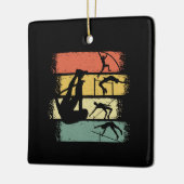 Pole Vault Retro Keramisch Ornament (Links)