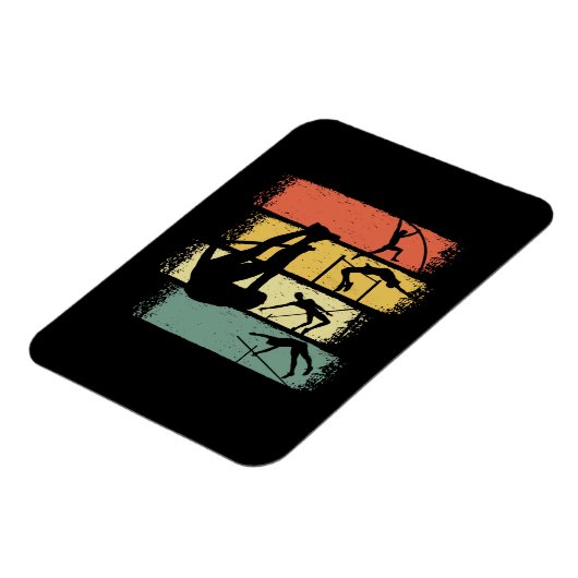 Pole Vault Retro Magneet (Linkerzijde)