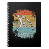Pole Vault Retro Notitieboek (Voorkant)