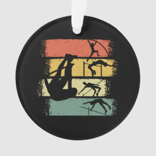 Pole Vault Retro  Ornament