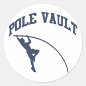 Pole Vault Ronde Sticker (Voorkant)