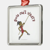 Pole Vault - Rood (Donker) Metalen Ornament (Links)