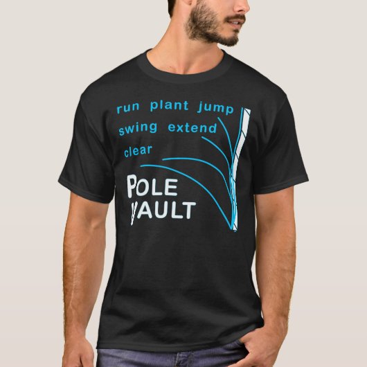 Pole Vault-Shirt T-shirt (Voorkant)