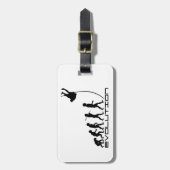 Pole Vault Sport Evolution Art Bagagelabel (Voorkant verticaal)