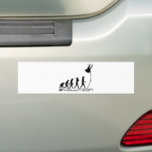 Pole Vault Sport Evolution Art Bumpersticker (Op auto)
