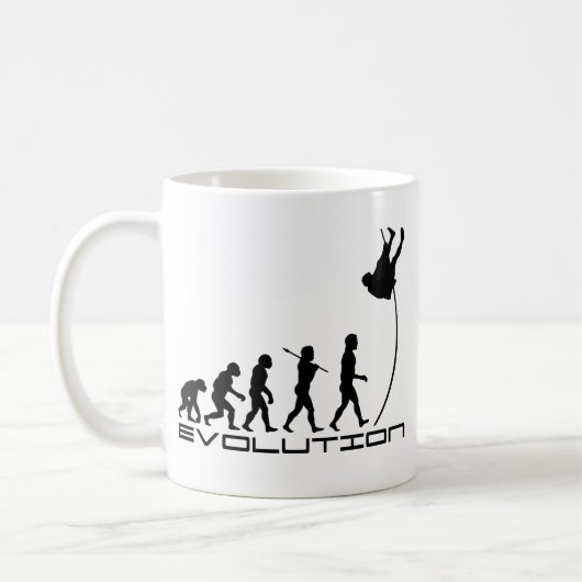 Pole Vault Sport Evolution Art Koffiemok (Links)