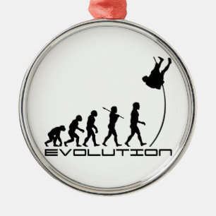 Pole Vault Sport Evolution Art Metalen Ornament
