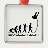 Pole Vault Sport Evolution Art Metalen Ornament (Voorkant)