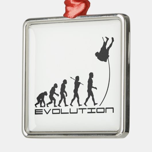 Pole Vault Sport Evolution Art Metalen Ornament (Links)
