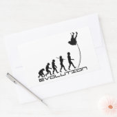 Pole Vault Sport Evolution Art Rechthoekige Sticker (Envelop)