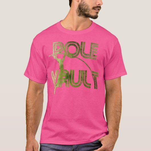 Pole Vault T-shirt - Fun Pole Vaulling Shirt voor (Voorkant)