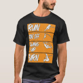 Pole Vault Track Run Swing Up Turn Pole Vault T-shirt (Voorkant)