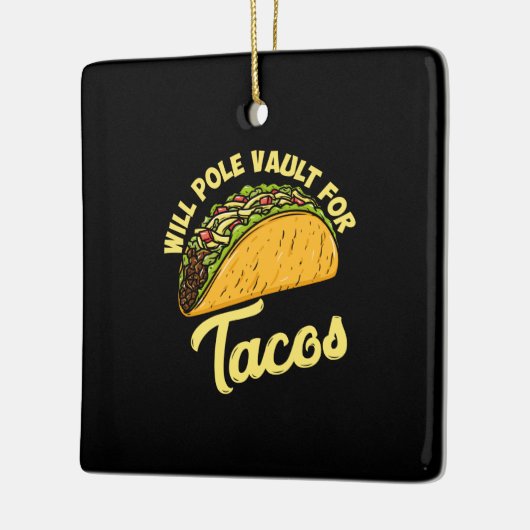 Pole Vault voor tacos Keramisch Ornament (Links)