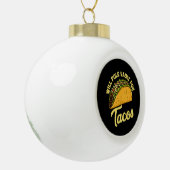 Pole Vault voor tacos Keramische Bal Ornament (Links)