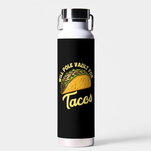 Pole Vault voor tacos Waterfles (Voorkant)