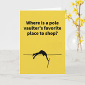 Pole Vaulter Clearance Store Sportkaart Kaart (Gele Bloem)