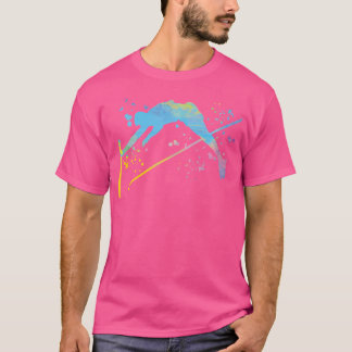Pole Vaulter Colorsplash Pole Jump Atleet Kinder P T-shirt