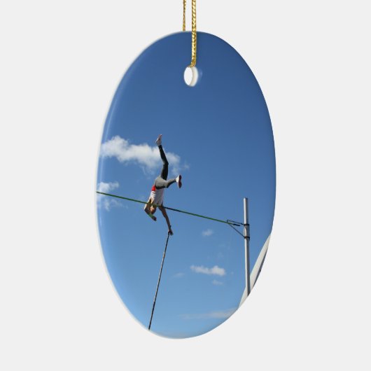Pole Vaulter Ornaments Keramisch Ornament (Rechts)