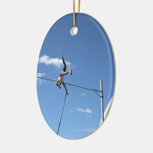 Pole Vaulter Ornaments Keramisch Ornament (Links)