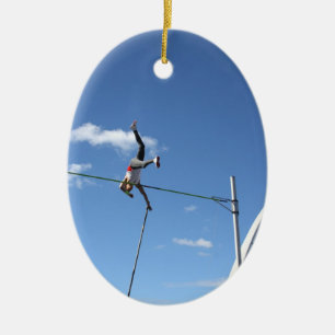 Pole Vaulter Ornaments Keramisch Ornament