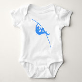 Pole Vaulting - Baby Blue Romper (Voorkant)