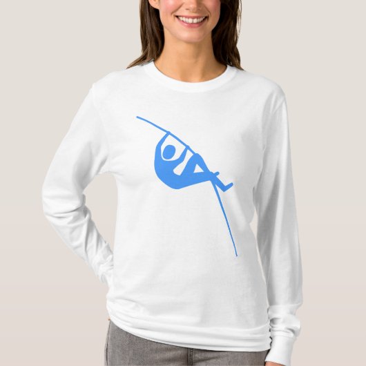 Pole Vaulting - Baby Blue T-shirt (Voorkant)