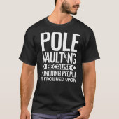 Pole Vaulting Beginner Vault met Jumping Trainer V T-shirt (Voorkant)