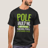 Pole Vaulting Beginner Vault met Jumping Trainer V T-shirt (Voorkant)