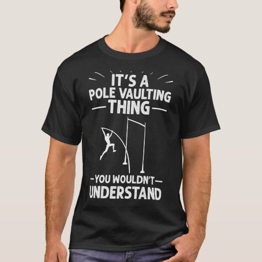 Pole Vaulting Beginner Vault met Jumping Trainer V T-shirt (Voorkant)