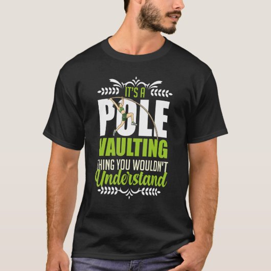 Pole Vaulting Beginner Vault met Jumping Trainer V T-shirt (Voorkant)