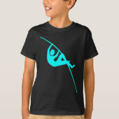 Pole Vaulting - Cyaan T-shirt (Voorkant)