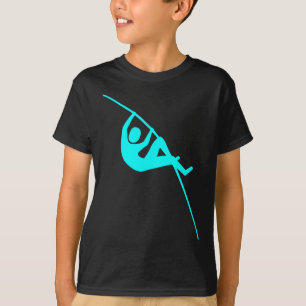Pole Vaulting - Cyaan T-shirt