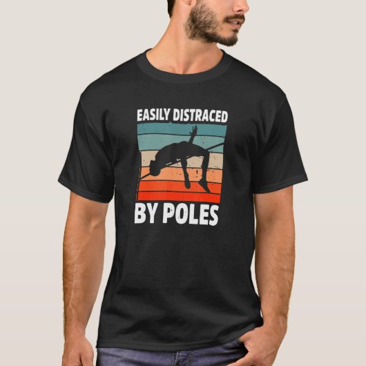 Pole Vaulting Field Jumper Track Jumper Athlete Sp T-shirt (Voorkant)