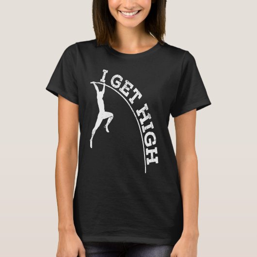 Pole Vaulting Funny Pole Vault Track And Field Pol T-shirt (Voorkant)