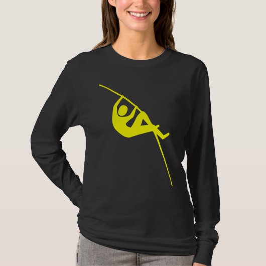Pole Vaulting - Geel T-shirt (Voorkant)
