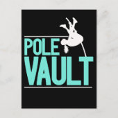 Pole Vaulting Girl Pole Vaulter Briefkaart (Voorkant)